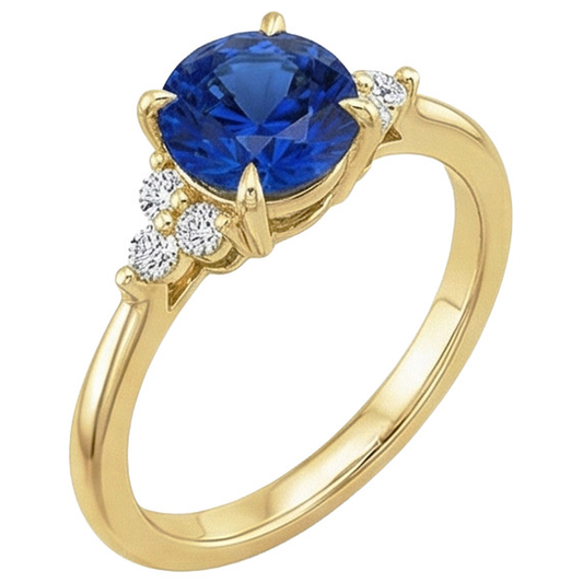 echter round diamant 2.50Karat ring Seitenansicht