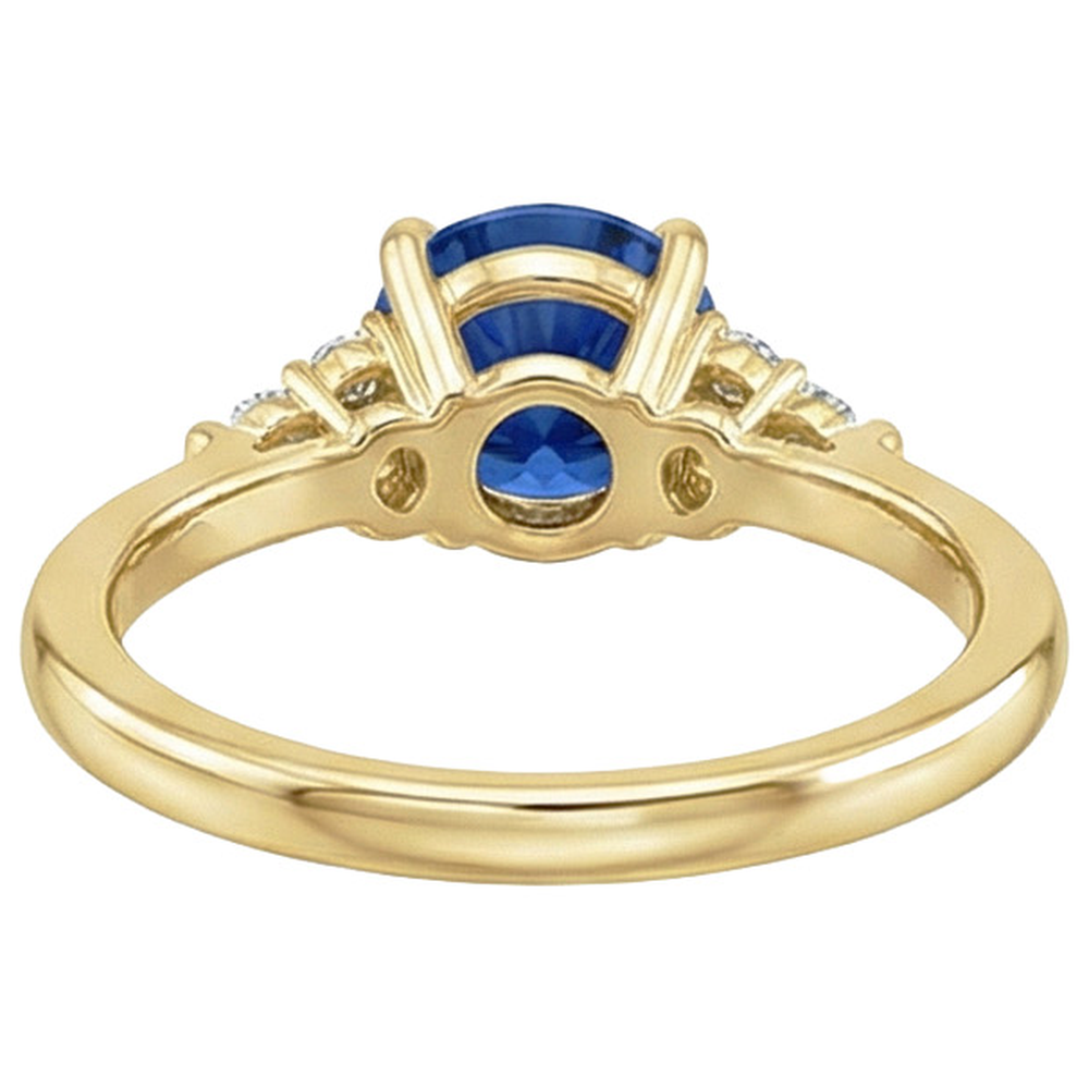 echter round diamant 2.50Karat ring auf Weiß