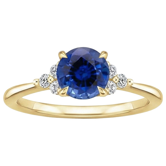 echter round diamant 2.50Karat ring Detailansicht