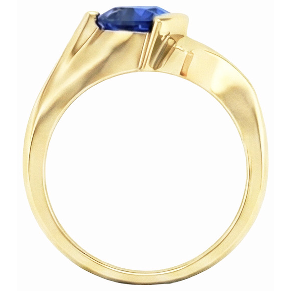 echter diamant 1Karat ring Profilansicht