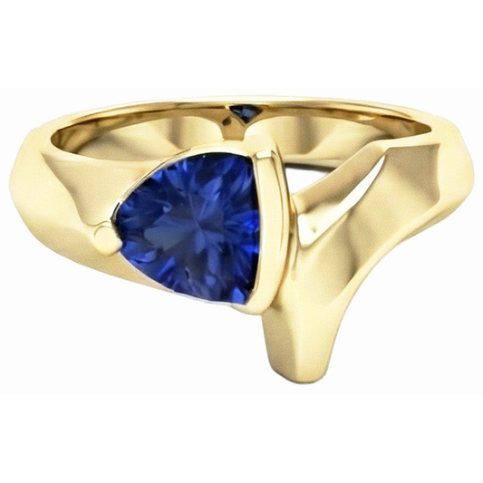 echter diamant 1Karat ring Seitenansicht
