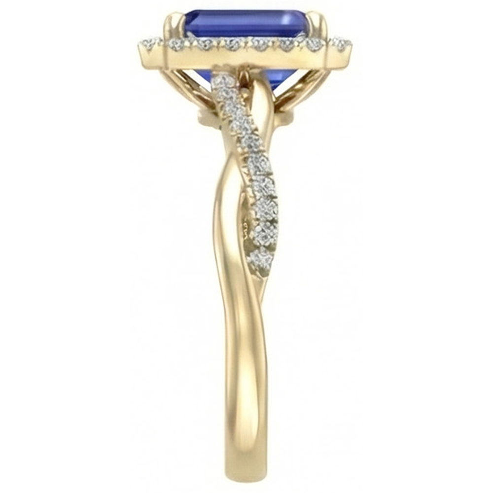 echter round diamant 3Karat ring Draufsicht