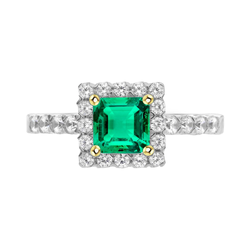 Kolumbianischer Smaragd Schmuckstein-Ring – GIA-Zertifiziert