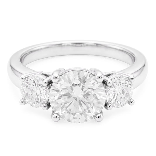 Glänzender Dreisteinring – Diamant 2,50 Karat von HarryChadEnt