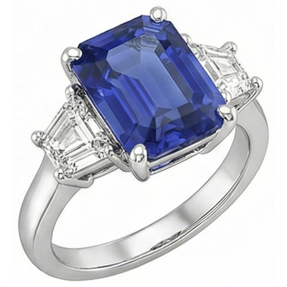 echter diamant 4Karat ring Seitenansicht