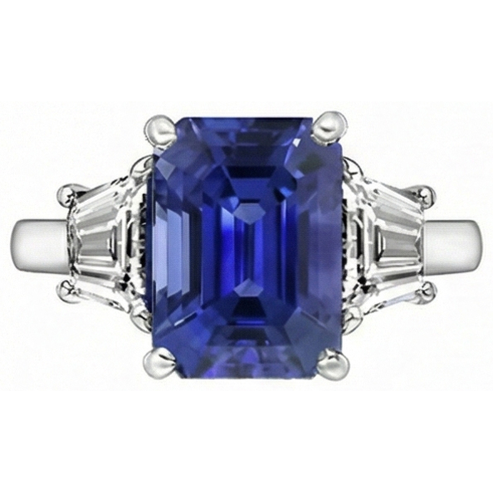 echter diamant 4Karat ring Draufsicht