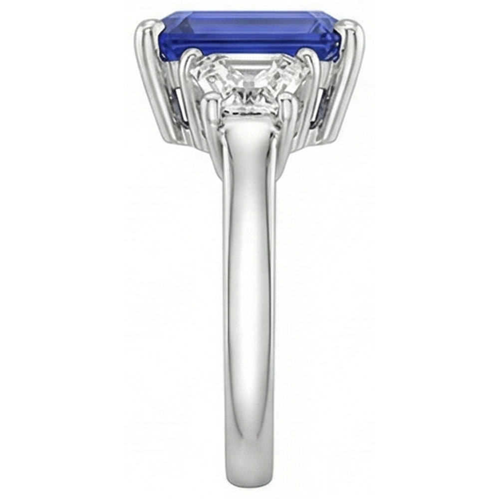 echter diamant 4Karat ring Profilansicht