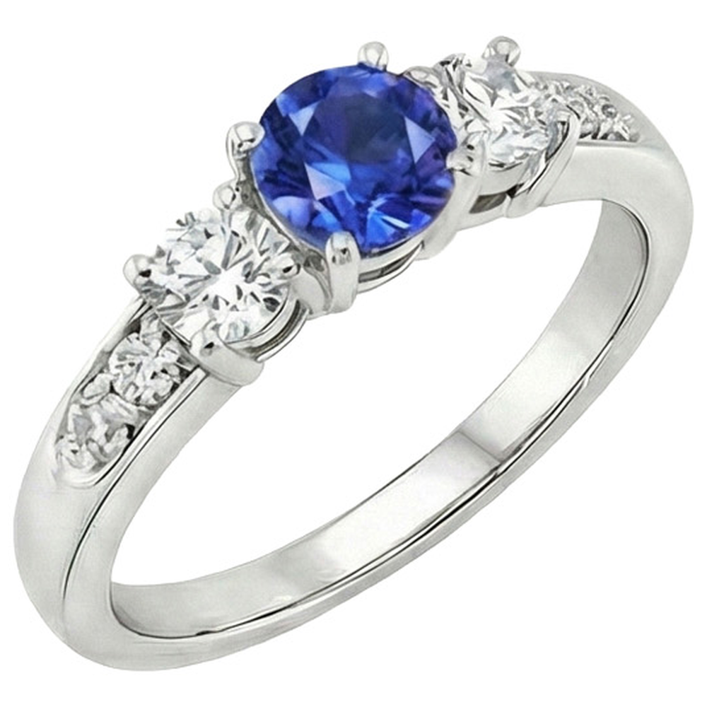 echter round diamant 2Karat ring Vorderansicht