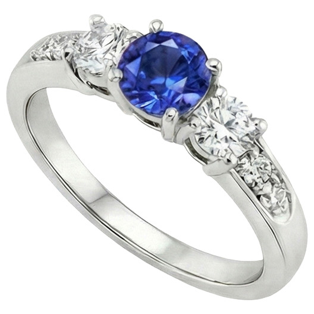 echter round diamant 2Karat ring Seitenansicht