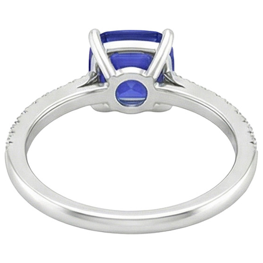 echter round diamant 3Karat ring auf Weiß