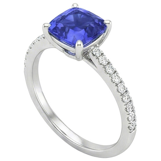 echter round diamant 3Karat ring Seitenansicht