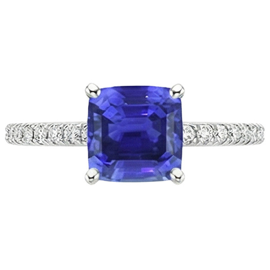 echter round diamant 3Karat ring Detailansicht
