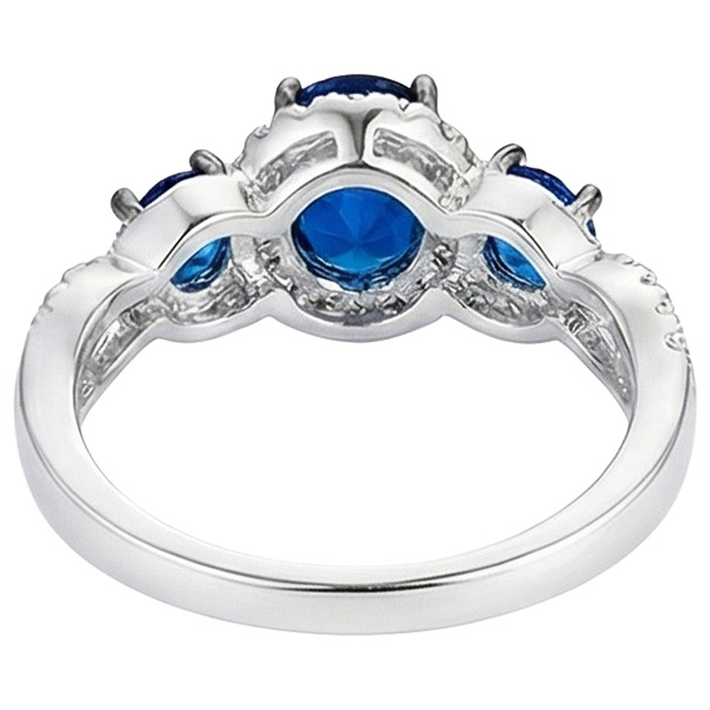 echter round diamant 5Karat ring auf Weiß