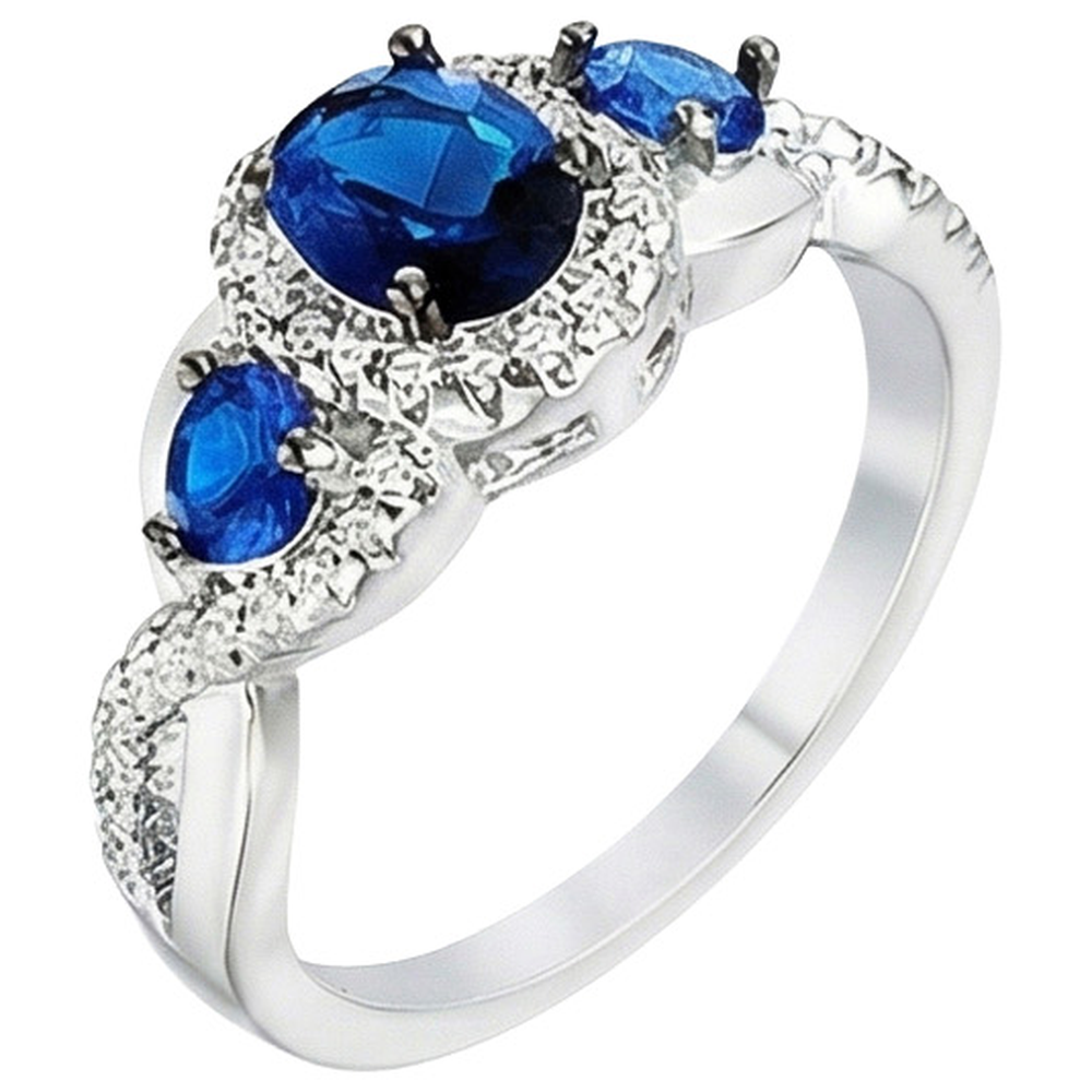 echter round diamant 5Karat ring Draufsicht