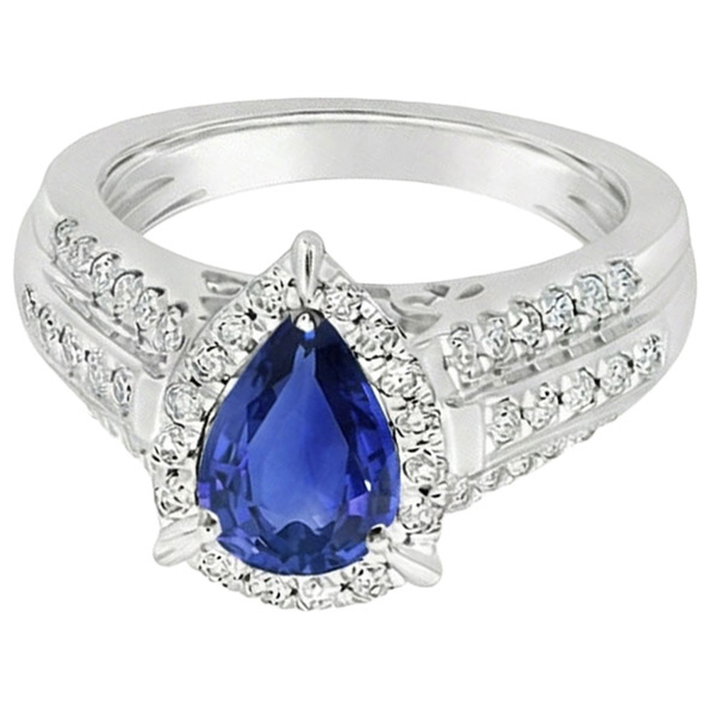 echter round diamant 5Karat ring Draufsicht
