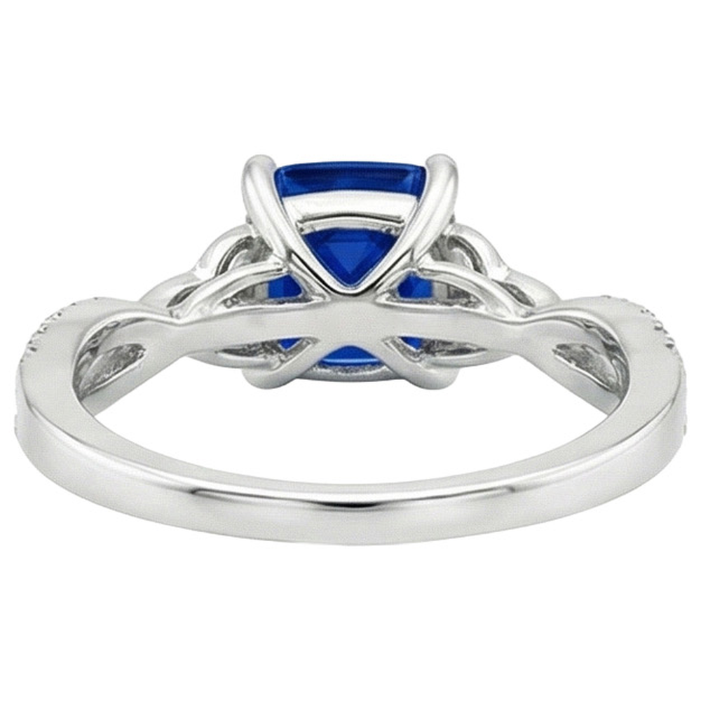 echter round diamant 2.75Karat ring auf Weiß