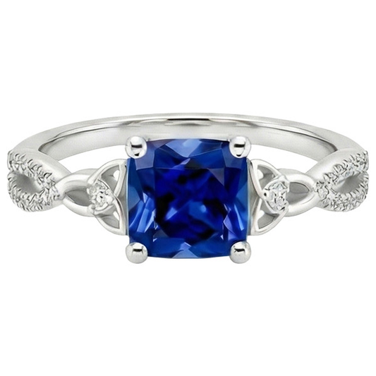 echter round diamant 2.75Karat ring Detailansicht