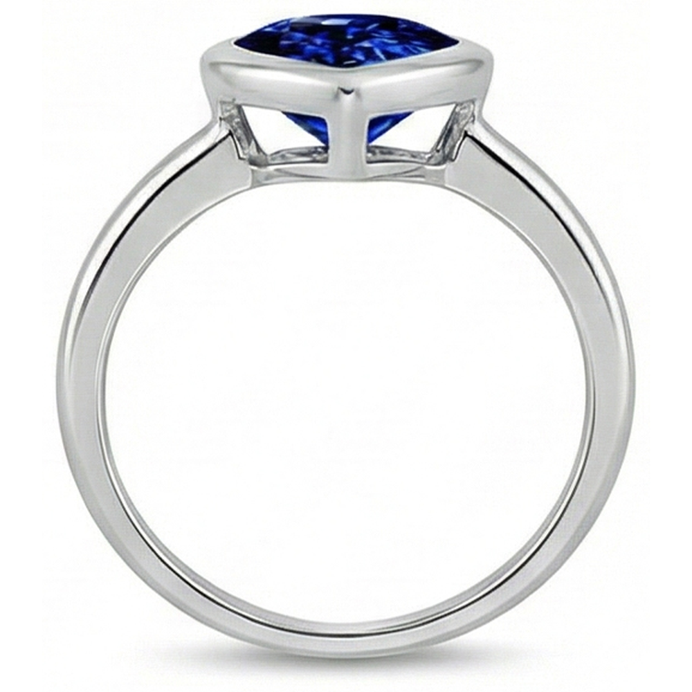 echter heart diamant 3Karat ring auf Weiß