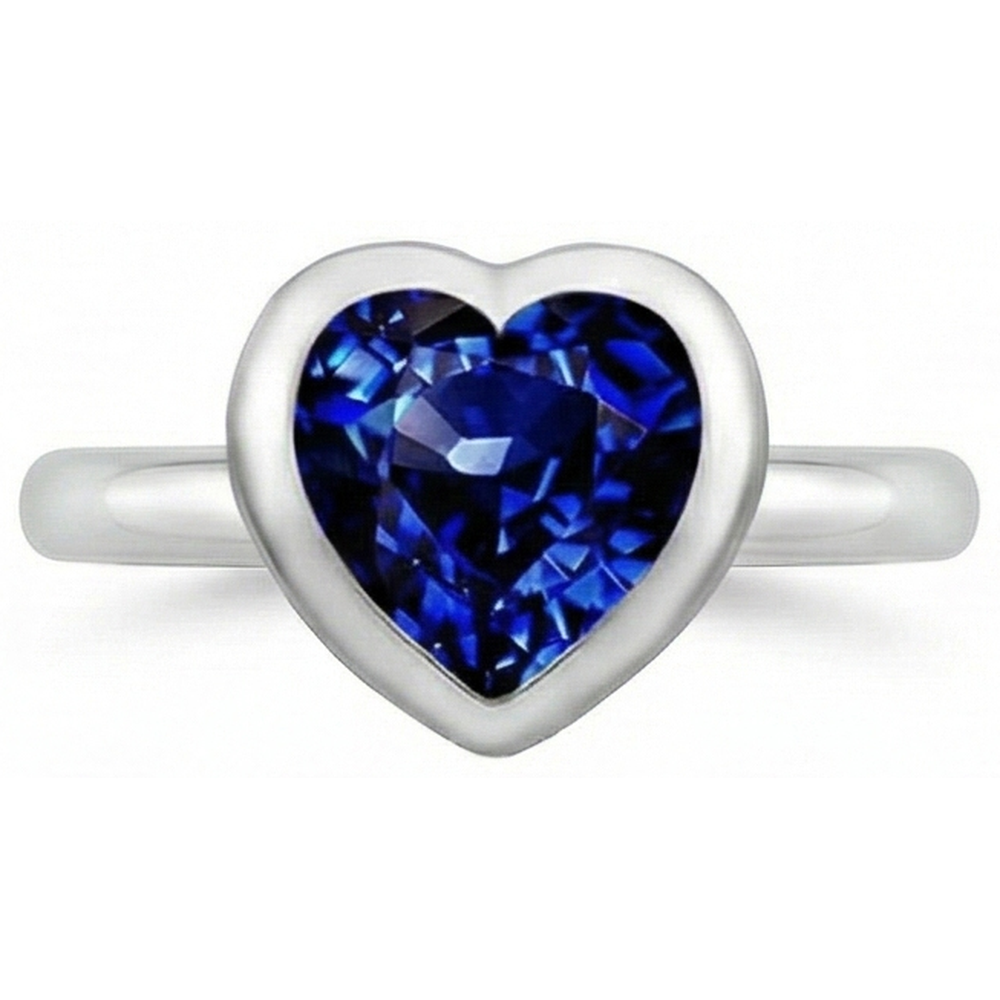 echter heart diamant 3Karat ring Detailansicht