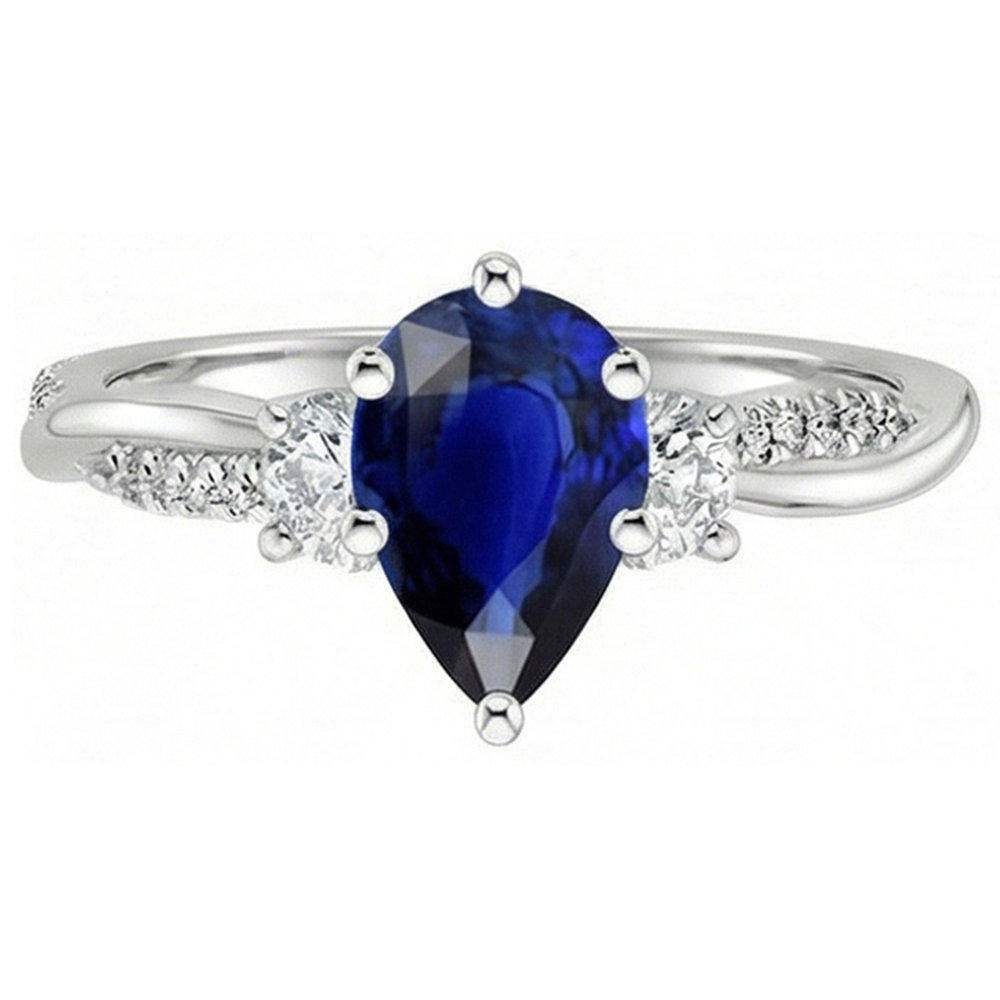 echter round diamant 5.50Karat ring Profilansicht
