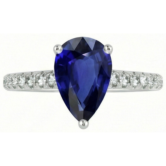 echter round diamant 4Karat ring Seitenansicht