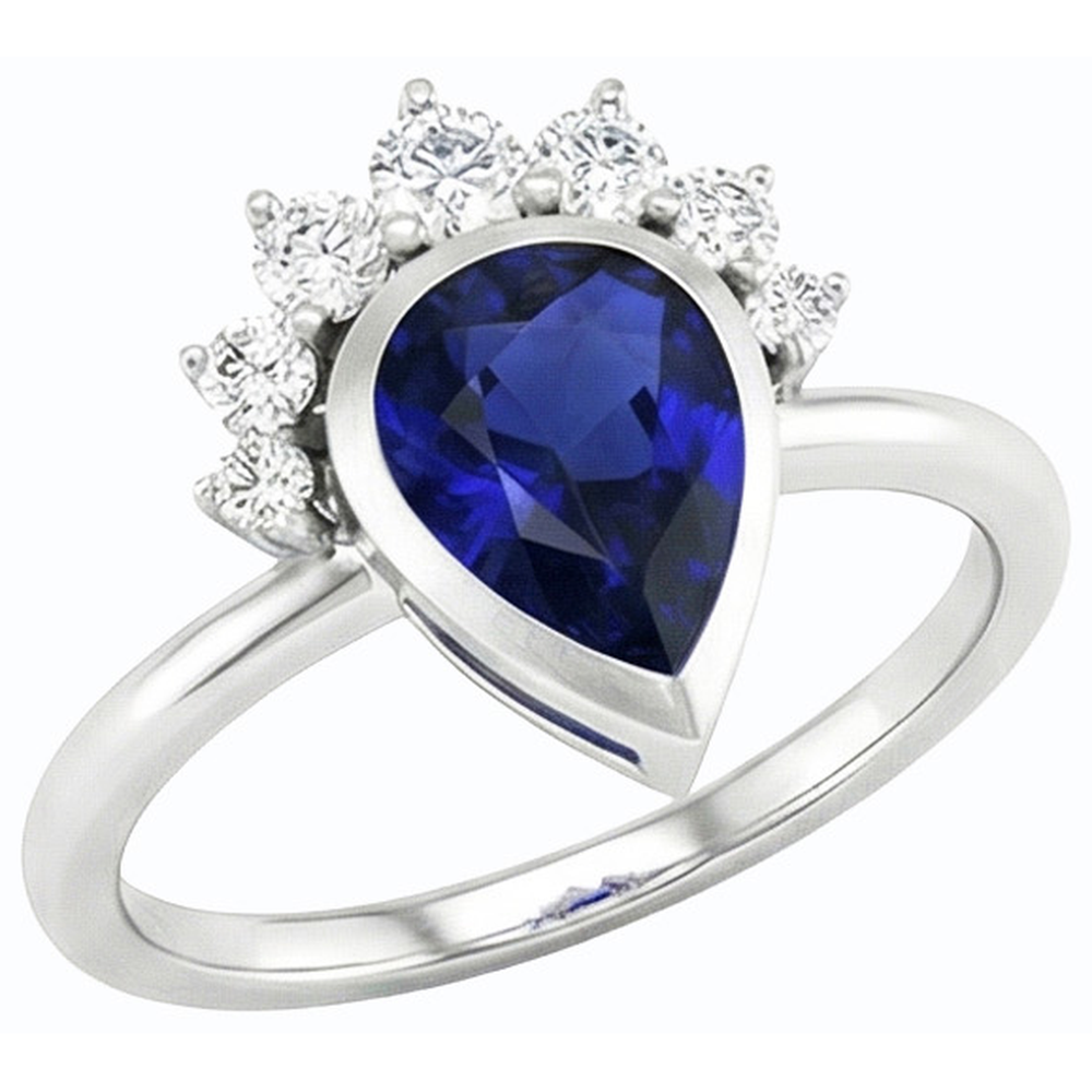 echter round diamant 3.50Karat ring Seitenansicht