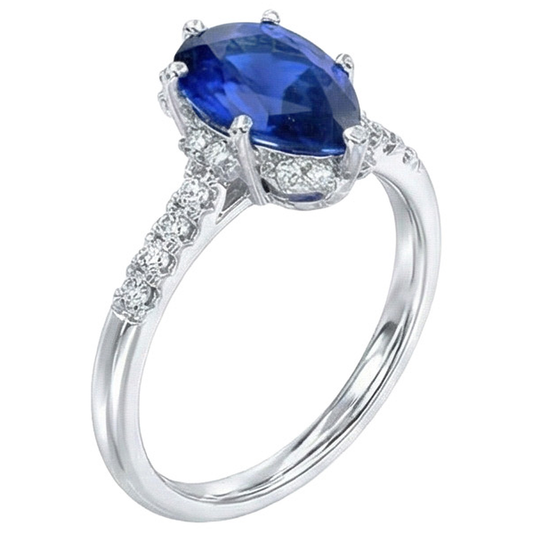 echter round diamant 3.50Karat ring Seitenansicht