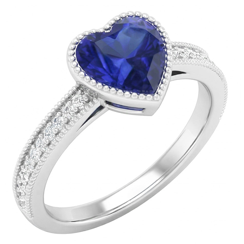 echter round diamant 2Karat ring Vorderansicht