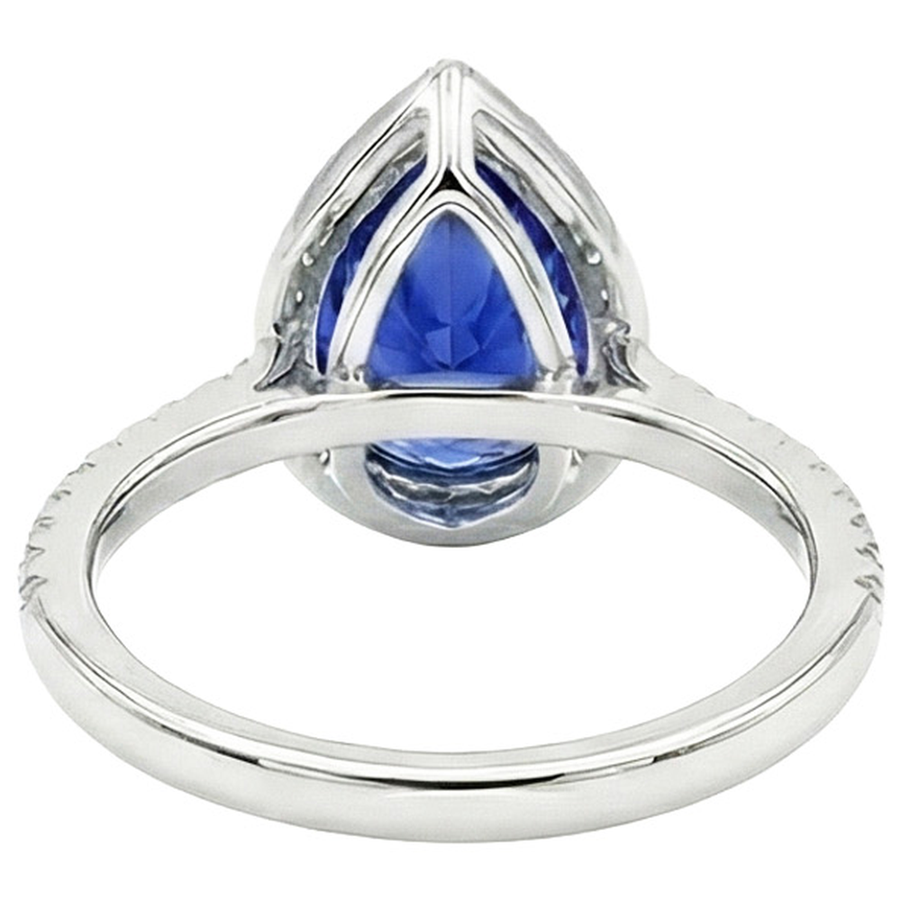 echter round diamant 4Karat ring Seitenansicht