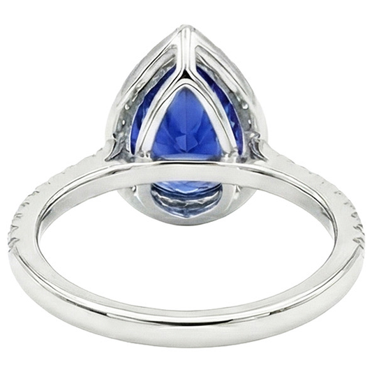 echter round diamant 4Karat ring Seitenansicht