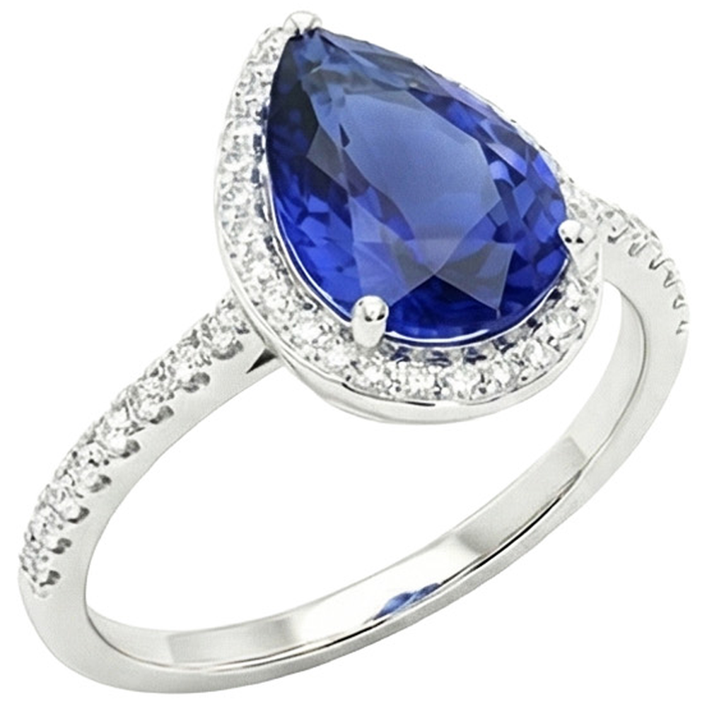 echter round diamant 4Karat ring Detailansicht