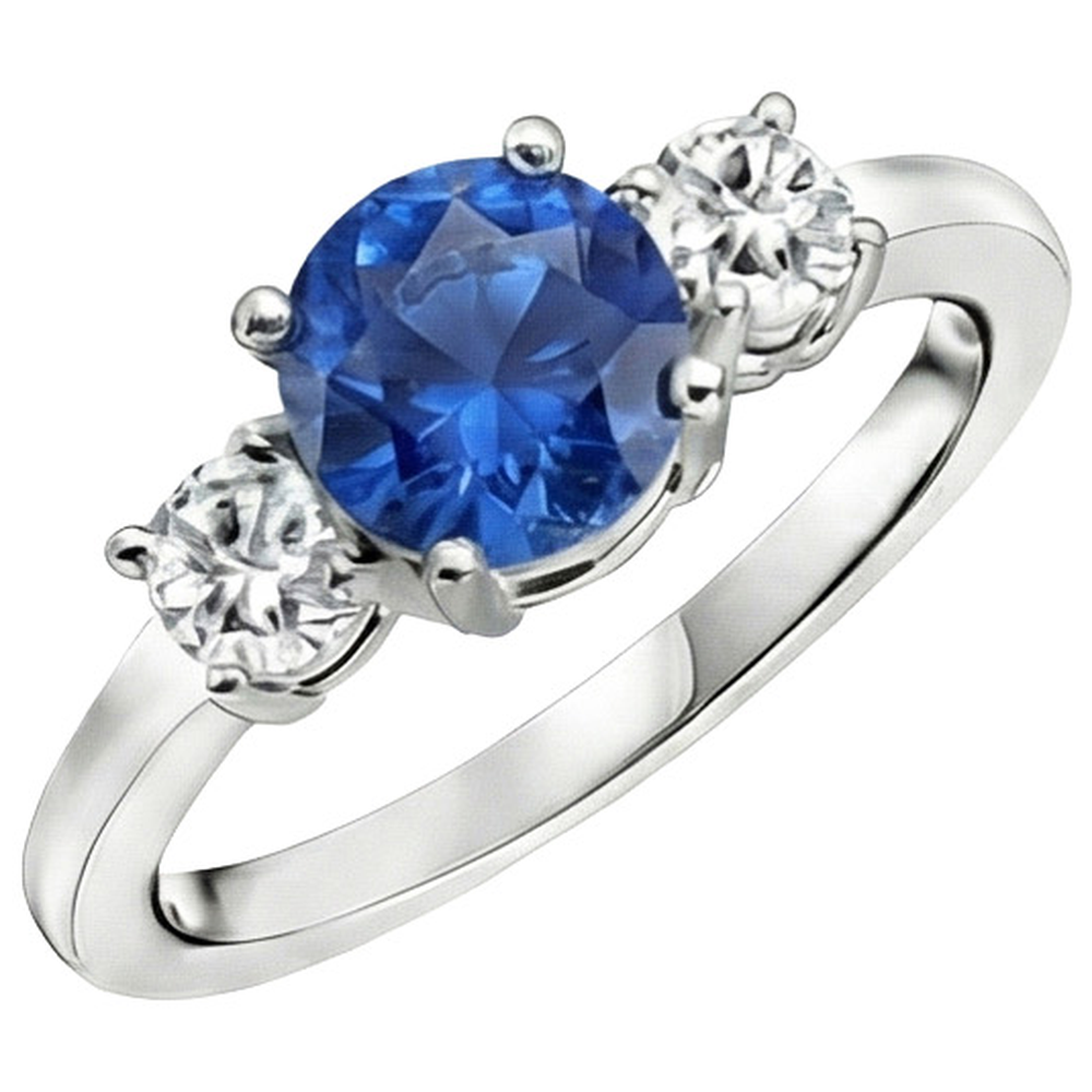 echter round diamant 1.75Karat ring Draufsicht
