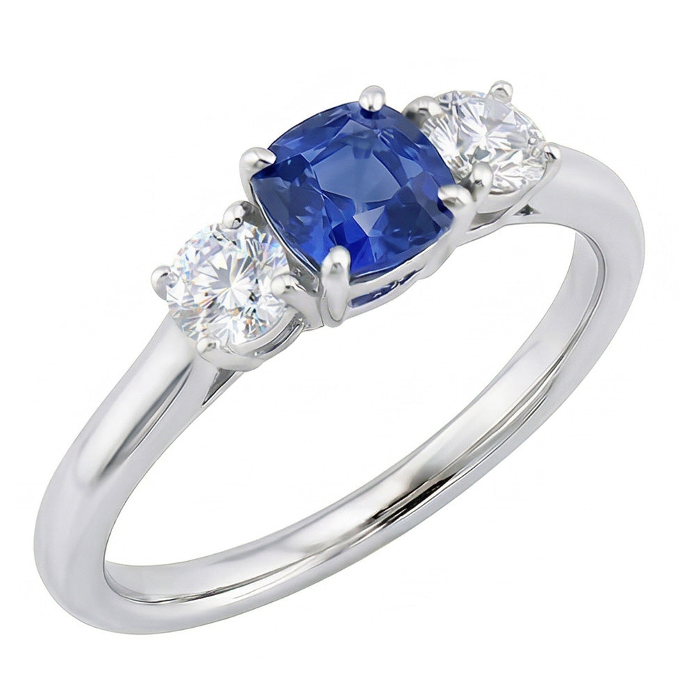 echter round diamant 1.25Karat ring Seitenansicht