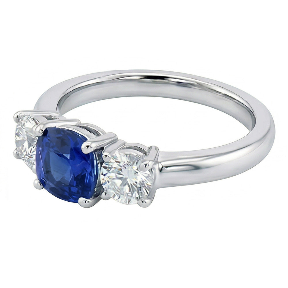echter round diamant 1.25Karat ring Draufsicht