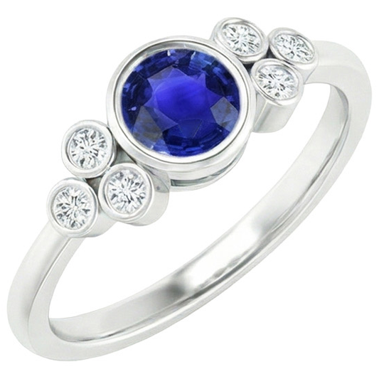 echter round diamant 1.75Karat ring Vorderansicht