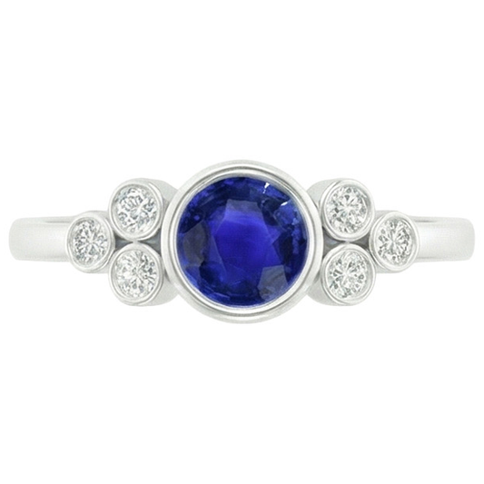 echter round diamant 1.75Karat ring Seitenansicht