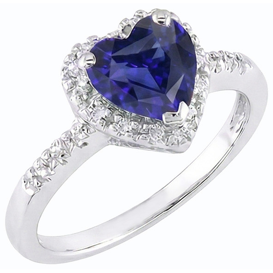 echter heart diamant 3.50Karat ring Seitenansicht