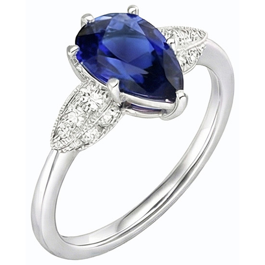 echter round diamant 3.50Karat ring Vorderansicht