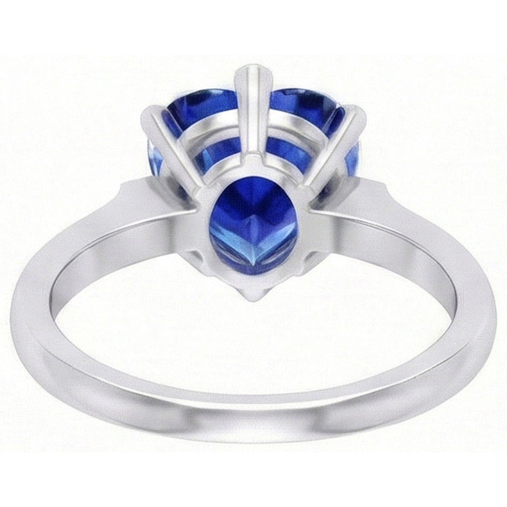 echter heart diamant 2Karat ring auf Weiß