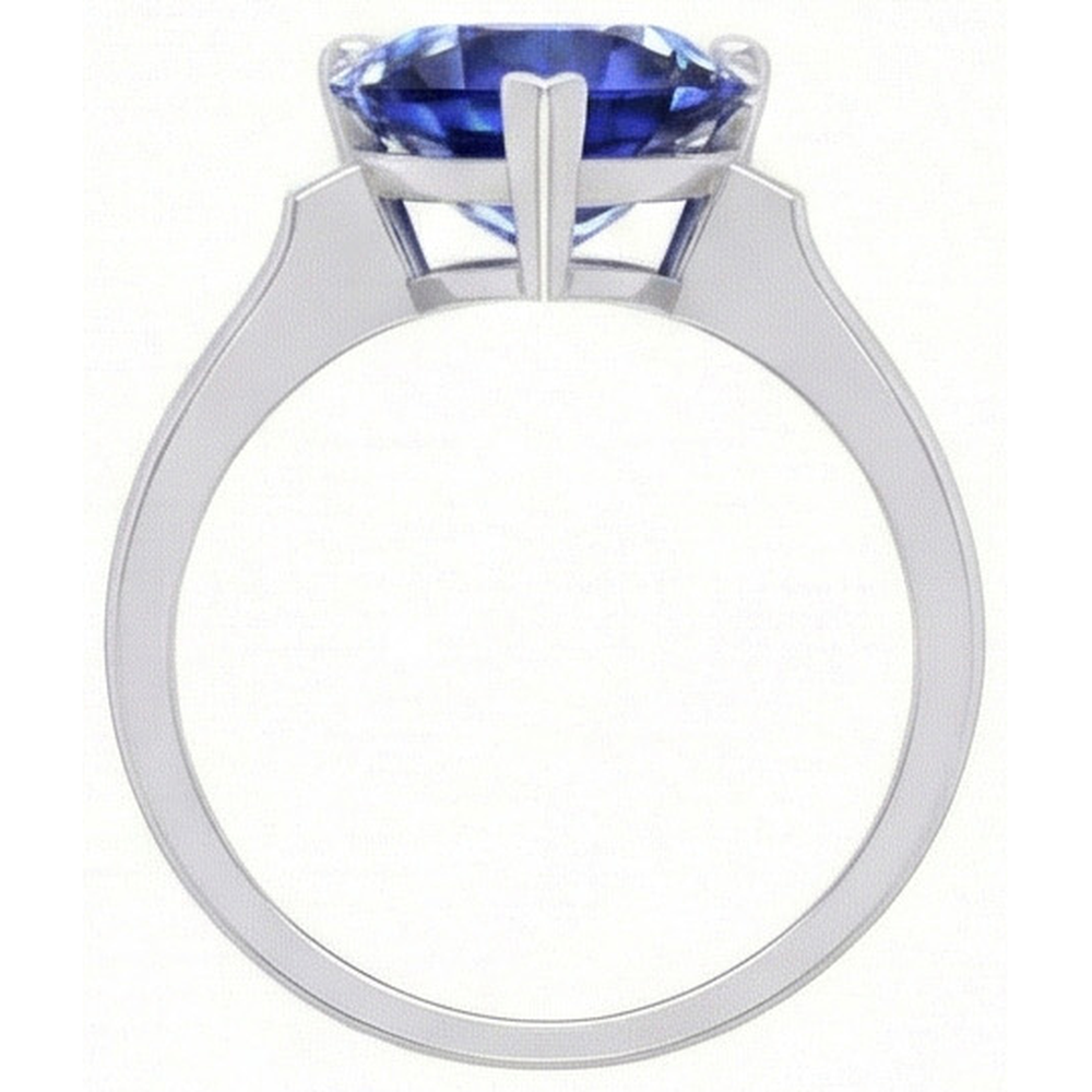 echter heart diamant 2Karat ring Profilansicht
