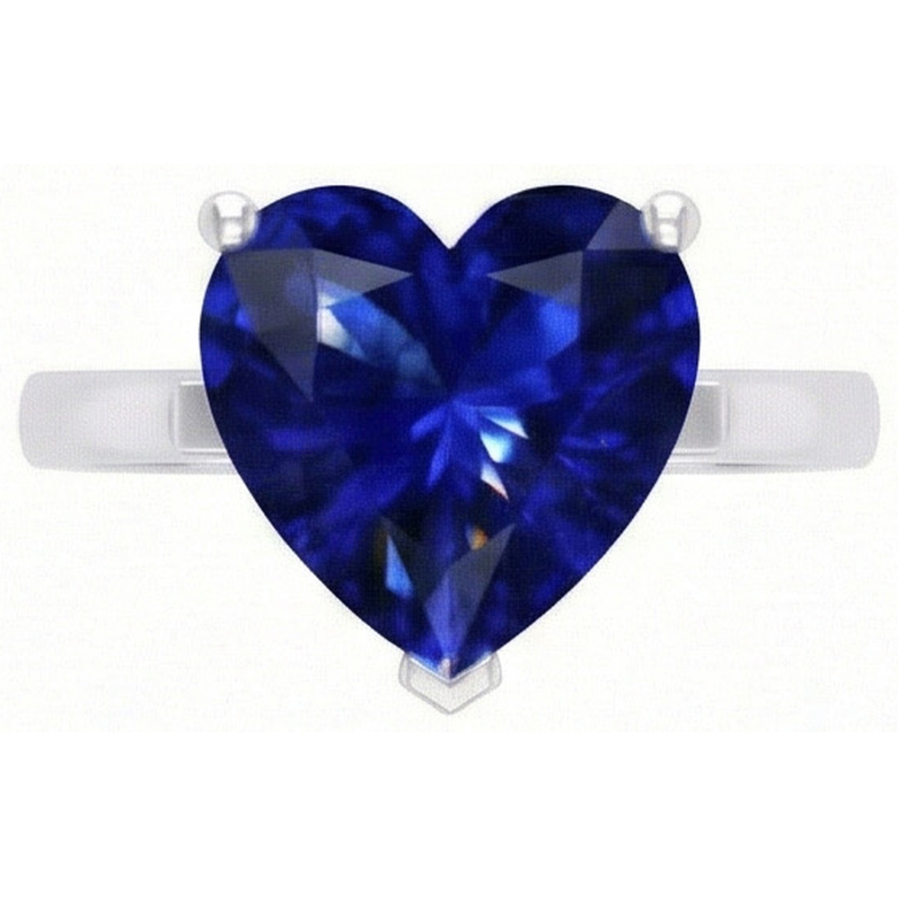 echter heart diamant 2Karat ring Seitenansicht