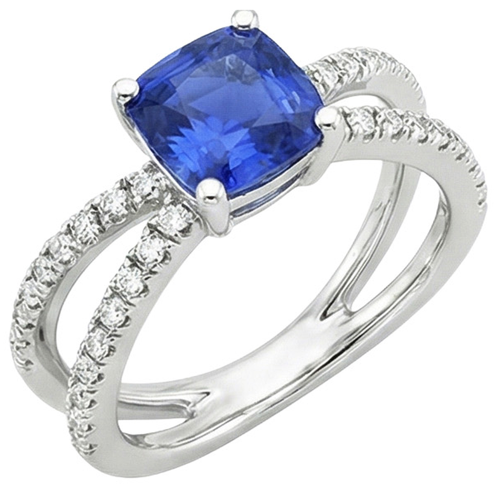 echter round diamant 2.75Karat ring Seitenansicht