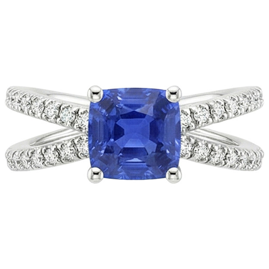 echter round diamant 2.75Karat ring Detailansicht
