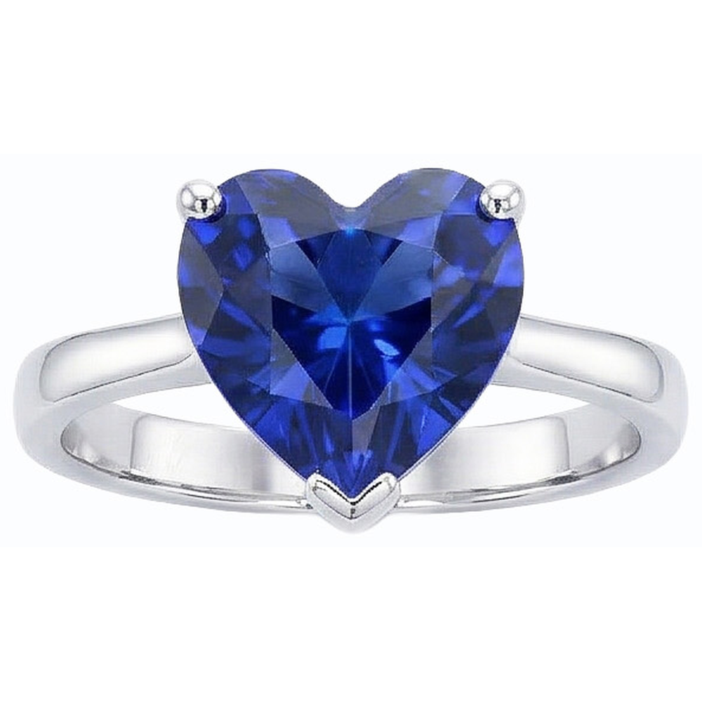 echter heart diamant 2.50Karat ring auf Weiß