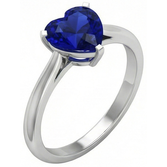 echter heart diamant 2Karat ring Vorderansicht