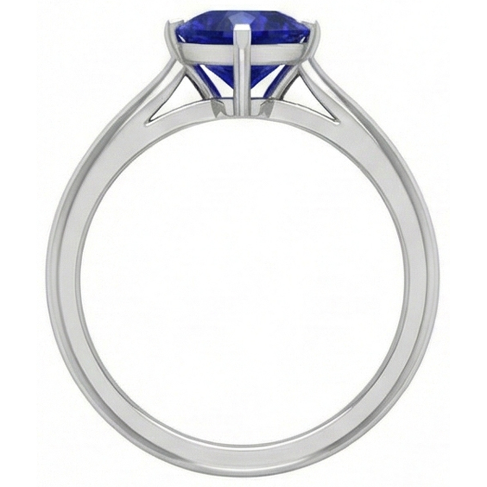 echter heart diamant 2Karat ring Profilansicht