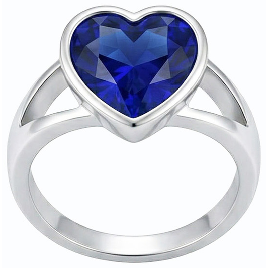 echter heart diamant 3Karat ring Seitenansicht