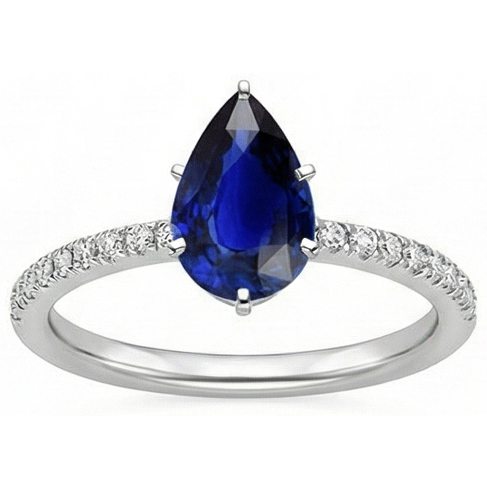 echter round diamant 5Karat ring Detailansicht
