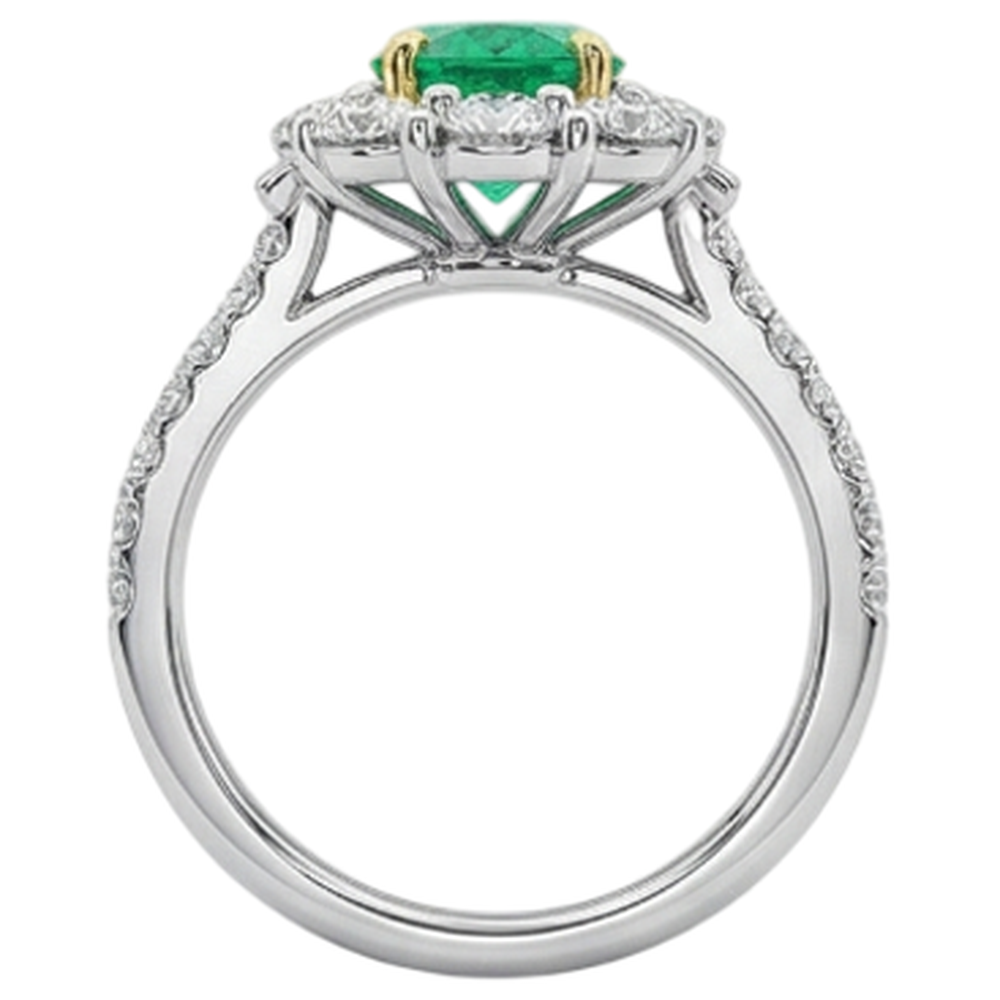 Luxuriöser Edelstein-Ring 2 Karat – Rückansicht