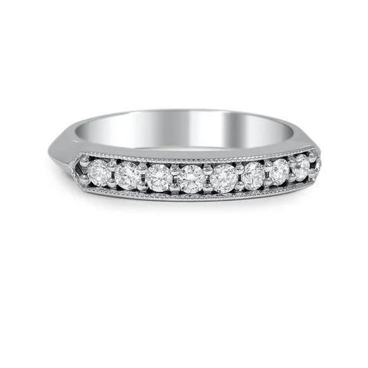Gold Weiß 2.00 ct Funkelnde Brillante Echt Diamanten Damen-Verlobungsband